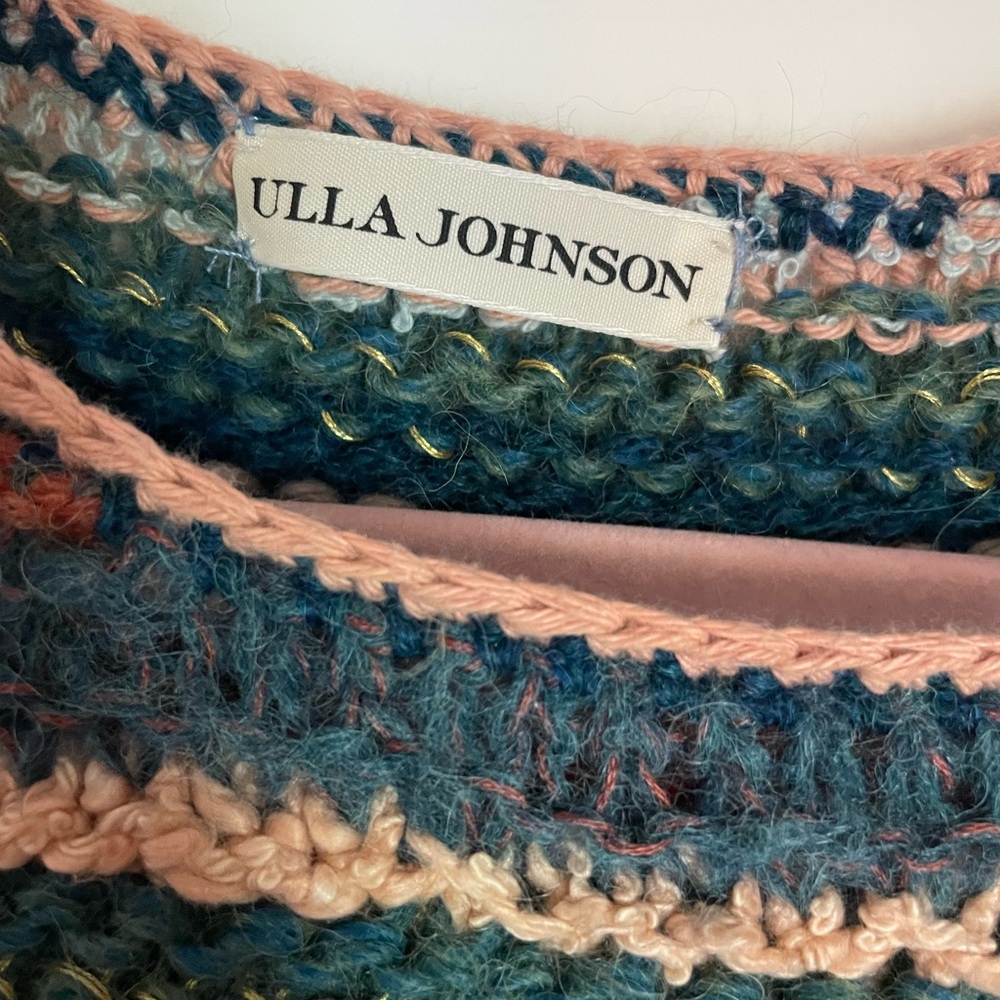 Ulla Johnson Electra Earth Tones Multicolor Striped Chunky Knit Boho Sweater - Picture 4 of 15